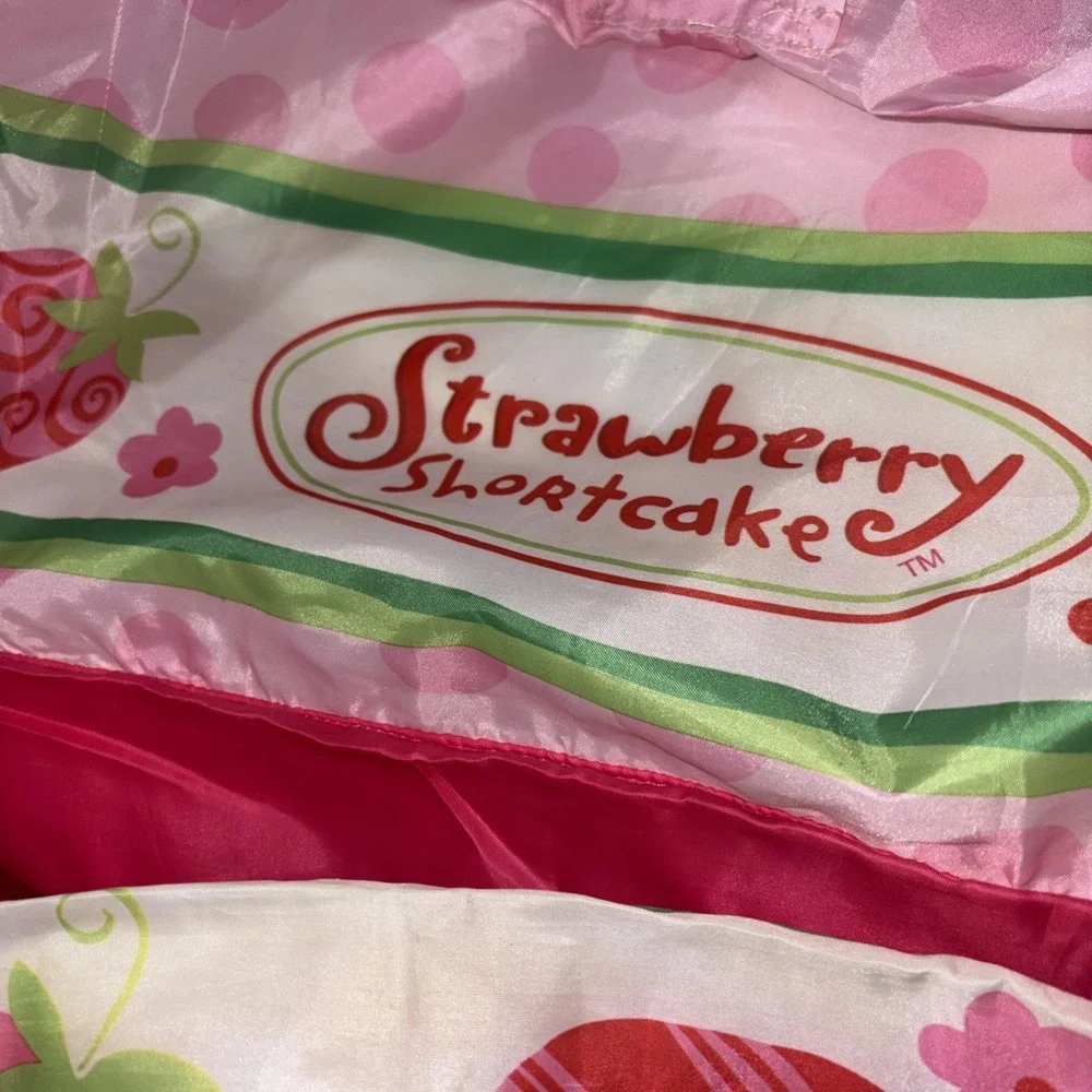 Vintage Strawberry Shortcake Sleeping Bag Removable Built In Air Mattress Case